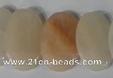 CTD21 Top drilled 20*30mm oval pink aventurine beads wholesale