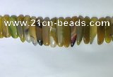 CTD2164 Top drilled 8*20mm - 10*40mm sticks agate gemstone beads