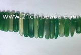 CTD2169 Top drilled 8*20mm - 10*40mm sticks agate gemstone beads