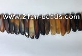 CTD2171 Top drilled 8*20mm - 10*40mm sticks agate gemstone beads