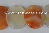 CTD22 Top drilled 20*30mm oval agate gemstone beads wholesale