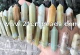 CTD2242 Top drilled 10*22mm - 12*45mm faceted nuggets amazonite beads