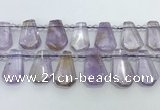 CTD2266 Top drilled 16*28mm - 20*30mm faceted freeform ametrine beads