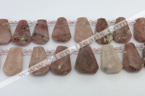 CTD2349 Top drilled 16*18mm - 20*30mm faceted freeform gemstone beads