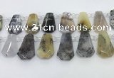 CTD2367 Top drilled 16*18mm - 20*30mm freeform montana agate beads