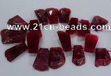 CTD2558 Top drilled 20*35mm - 30*45mm freeform agate gemstone beads