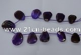 CTD2566 15.5 inches 18*25mm - 30*40mm freeform agate beads