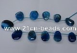 CTD2568 15.5 inches 18*25mm - 30*40mm freeform agate beads