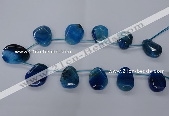 CTD2568 15.5 inches 18*25mm - 30*40mm freeform agate beads