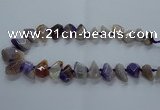 CTD2594 Top drilled 15*20mm - 25*35mm faceted freeform agate beads