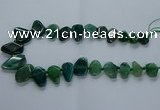 CTD2598 Top drilled 15*20mm - 25*35mm faceted freeform agate beads