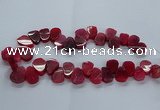 CTD2603 Top drilled 13*18mm - 23*33mm freeform agate beads