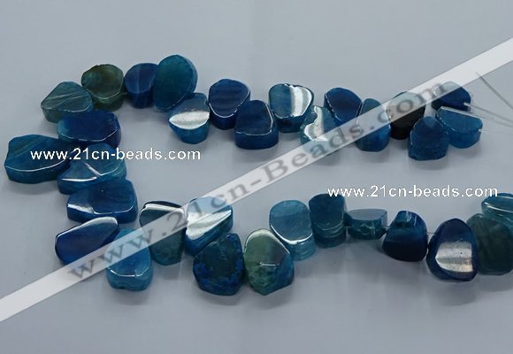 CTD2604 Top drilled 13*18mm - 23*33mm freeform agate beads