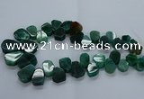 CTD2605 Top drilled 13*18mm - 23*33mm freeform agate beads