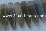 CTD2679 Top drilled 8*25mm - 10*50mm bullet agate beads wholesale