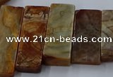 CTD2689 Top drilled 16*22mm - 16*55mm rectangle agate beads