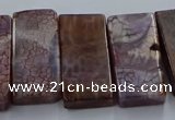 CTD2690 Top drilled 16*22mm - 16*55mm rectangle agate beads