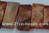 CTD2691 Top drilled 16*22mm - 16*55mm rectangle agate beads