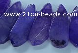 CTD2701 15.5 inches 10*25mm - 18*50mm freeform agate beads