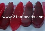 CTD2702 15.5 inches 10*25mm - 18*50mm freeform agate beads