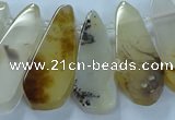 CTD2708 15.5 inches 10*25mm - 18*50mm freeform montana agate beads