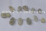 CTD2710 15.5 inches 20*30mm - 35*45mm freeform druzy agate beads