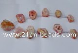 CTD2713 15.5 inches 20*30mm - 35*45mm freeform druzy agate beads