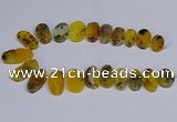 CTD2741 Top drilled 15*25mm - 20*40mm freeform agate beads