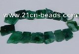 CTD2759 Top drilled 25*30mm - 35*45mm freeform agate beads