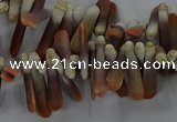 CTD2767 Top drilled 4*20mm - 6*22mm sticks sea urchin shell beads