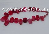 CTD2783 Top drilled 15*25mm - 25*40mm oval agate gemstone beads