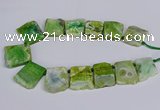 CTD2836 Top drilled 25*30mm - 35*45mm freeform agate beads