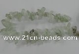 CTD2886 Top drilled 12*20mm - 15*35mm sticks green quartz beads