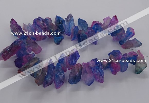 CTD2889 Top drilled 12*28mm - 16*45mm sticks quartz beads