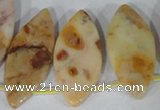 CTD30 Top drilled 15*30mm – 18*37mm marquise Morocco agate beads