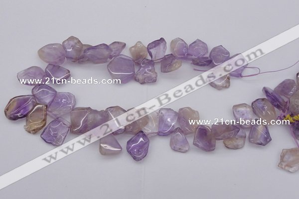 CTD303 Top drilled 15*20mm - 20*25mm freeform ametrine gemstone beads