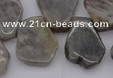 CTD306 Top drilled 15*20mm - 20*25mm freeform labradorite beads