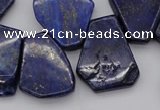 CTD308 Top drilled 15*20mm - 20*25mm freeform lapis lazuli beads