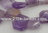 CTD316 Top drilled 15*18mm - 18*20mm faceted freeform ametrine beads