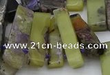 CTD330 Top drilled 10*25mm - 10*45mm sticks charoite beads