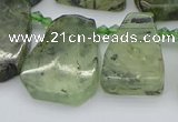 CTD337 Top drilled 15*20mm - 25*30mm freeform green rutilated quartz beads