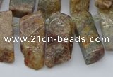 CTD3501 Top drilled 10*25mm - 10*45mm sticks ghost gemstone beads