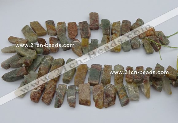 CTD3501 Top drilled 10*25mm - 10*45mm sticks ghost gemstone beads