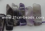 CTD351 Top drilled 10*28mm - 10*50mm wand dogtooth amethyst beads