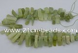 CTD3519 Top drilled 10*20mm - 12*40mm sticks New jade beads