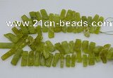 CTD3520 Top drilled 10*20mm - 12*40mm sticks Korean jade beads