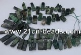 CTD3521 Top drilled 10*20mm - 12*40mm sticks kambaba jasper beads