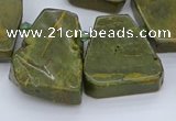 CTD3538 Top drilled 15*20mm - 25*30mm freeform ocean jasper beads