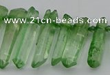 CTD3549 Top drilled 6*20mm - 8*35mm sticks quartz beads wholesale