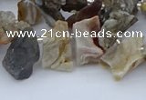 CTD3591 Top drilled 8*10mm - 15*25mm freeform druzy agate beads